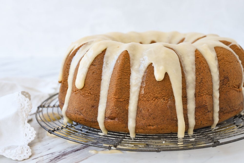 glazed poppy seed cake