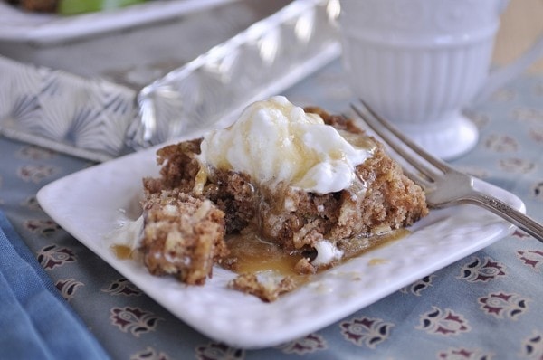 Apple Cake with Caramel Sauce