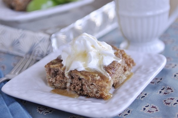 Apple Cake with Caramel Sauce