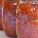 jars of canned salsa