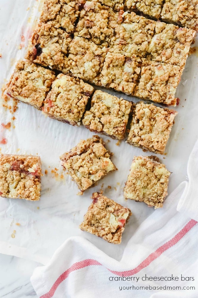 Cranberry Cheesecake Bars