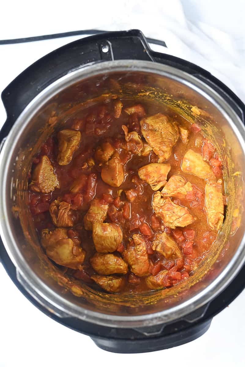 chicken tikka masala inside instant pot