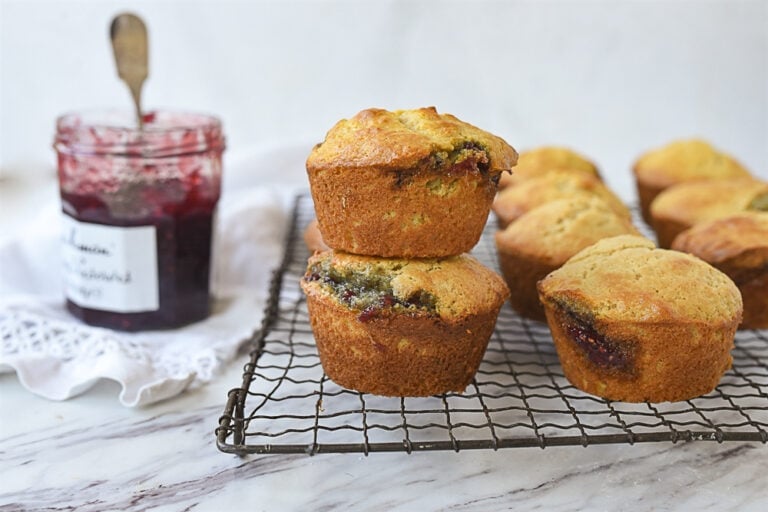 Easy Jam Muffins Recipe by Leigh Anne Wilkes