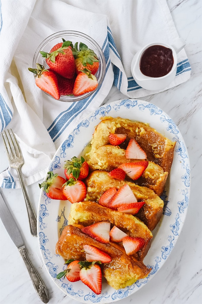 platter of Creme Brulee French Toast