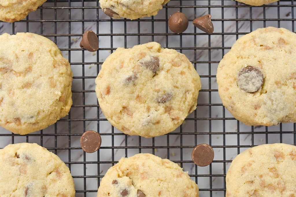 chocolate toffee cookies