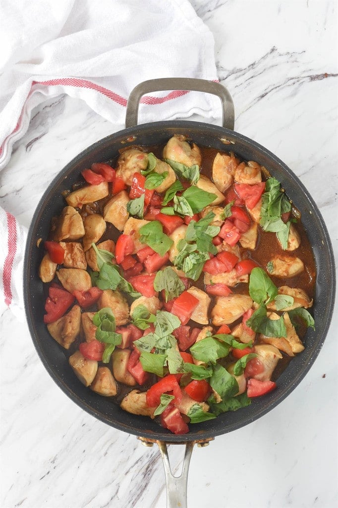 pan of Thai Basil Chicken