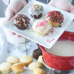 cupcake fondue with sprinkles