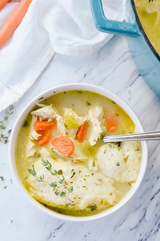 homemade chicken and dumplings