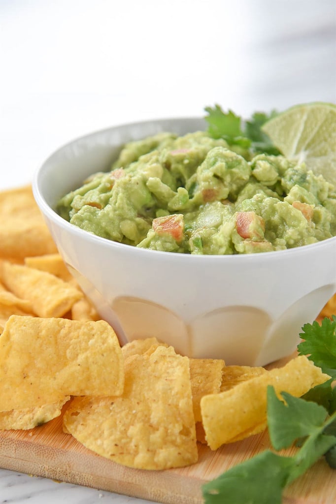 Guacamole and chips