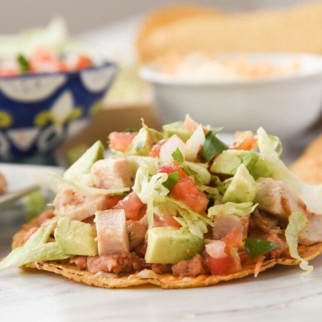 Chicken Tostadas