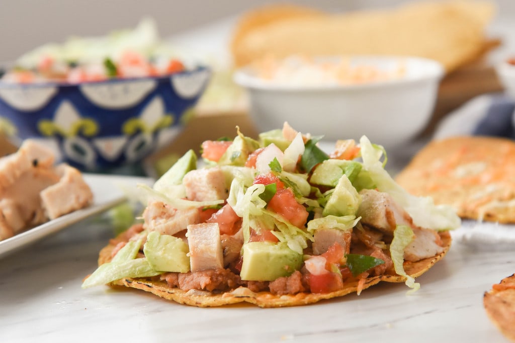 Chicken Tostadas