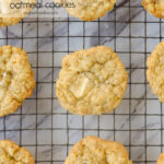 overhead shot of cookies on a cooling rack