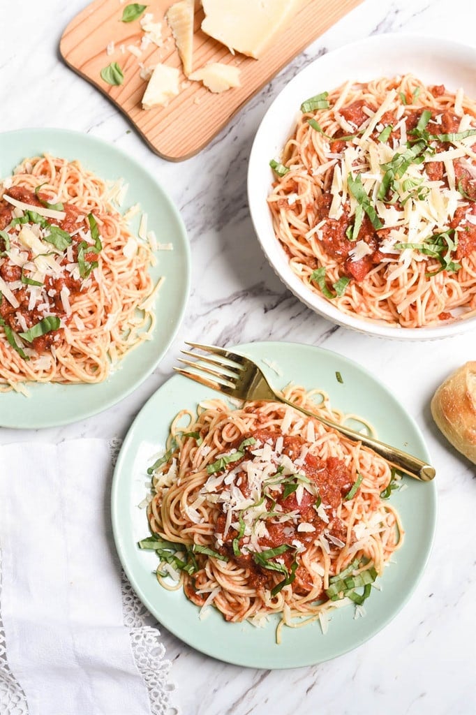 Spaghetti and Meat Sauce