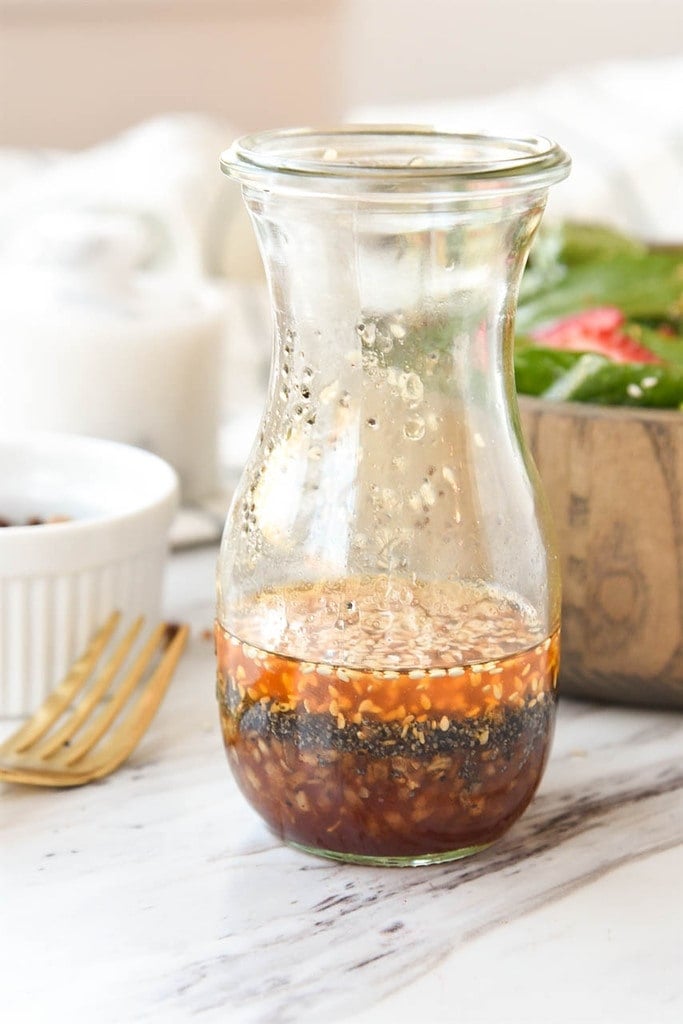 Strawberry SPinach with Poppy Seeds