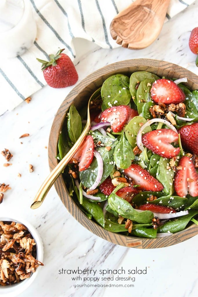 Strawberry Spinach Salad with Poppy seed Dressing