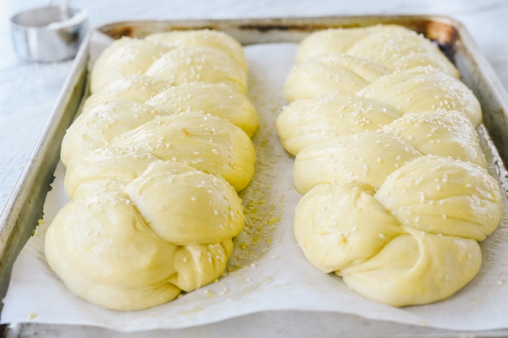 Challah Bread with sesame seeds