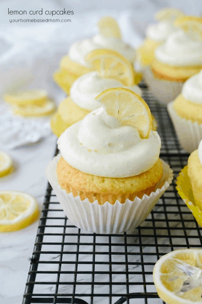 Lemon Curd Cupcake with Lemon Cream Cheese Frosting