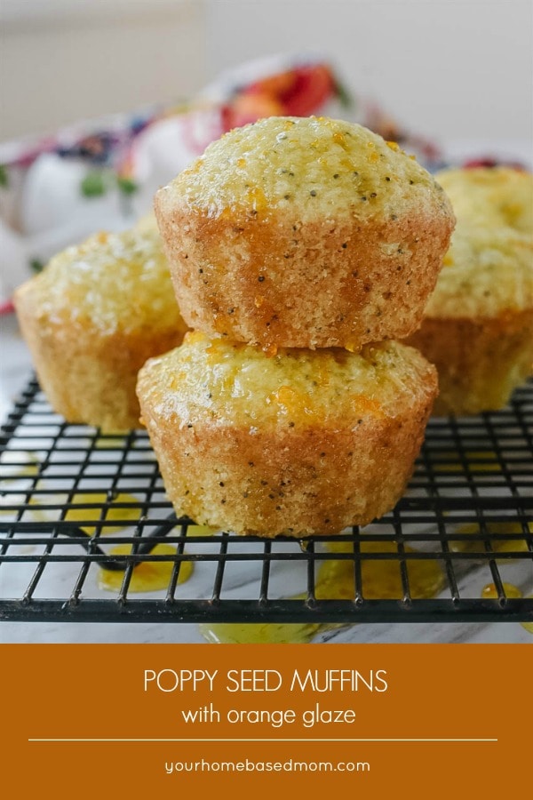 poppy seed muffins with orange glaze