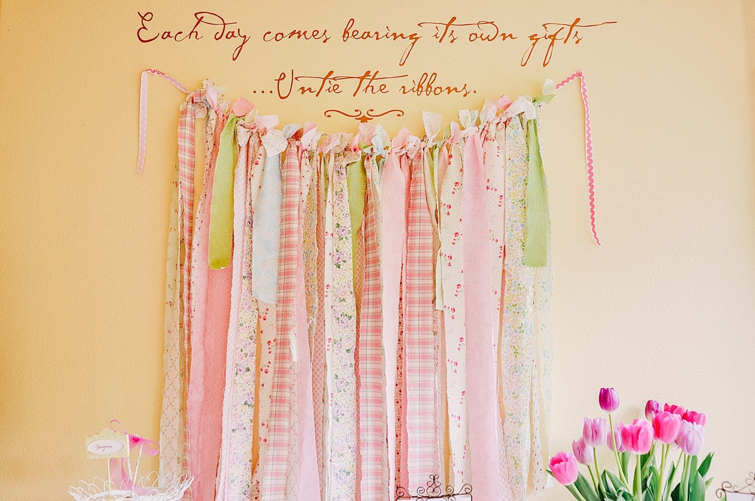 Bridal Shower wall hanging