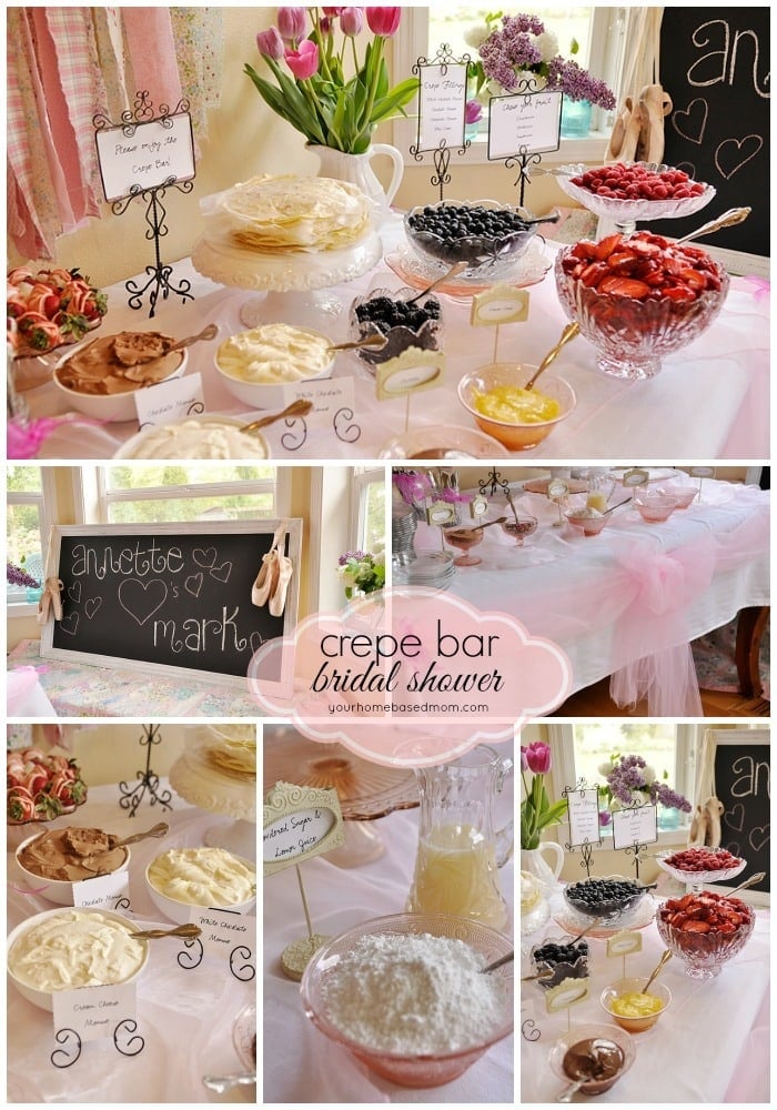 crepe bar bridal shower Crepe Bar Bridal Shower