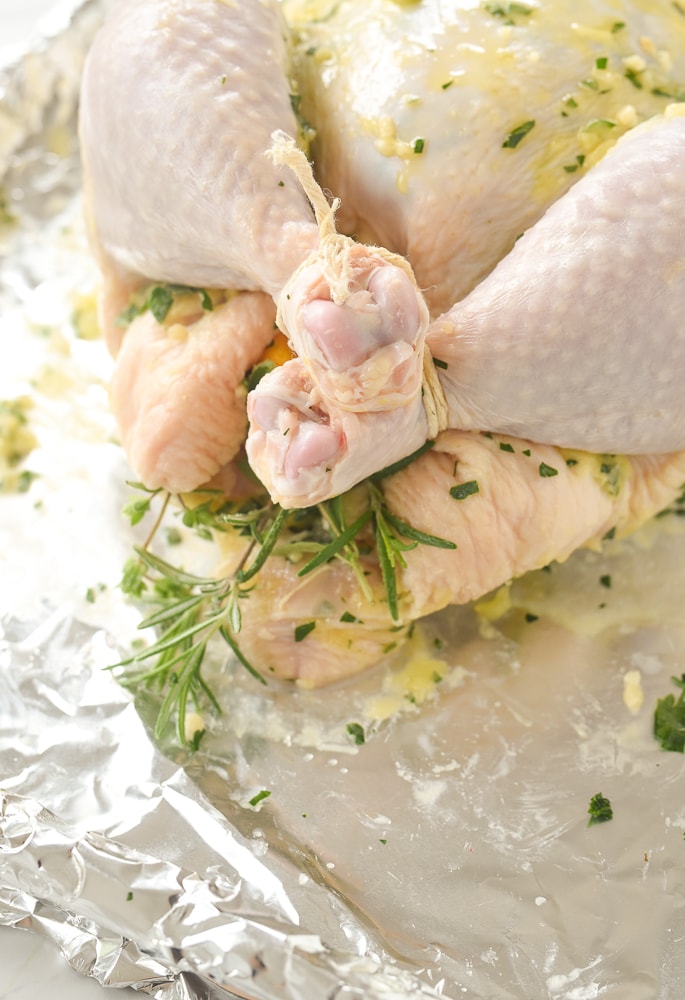 trussed chicken