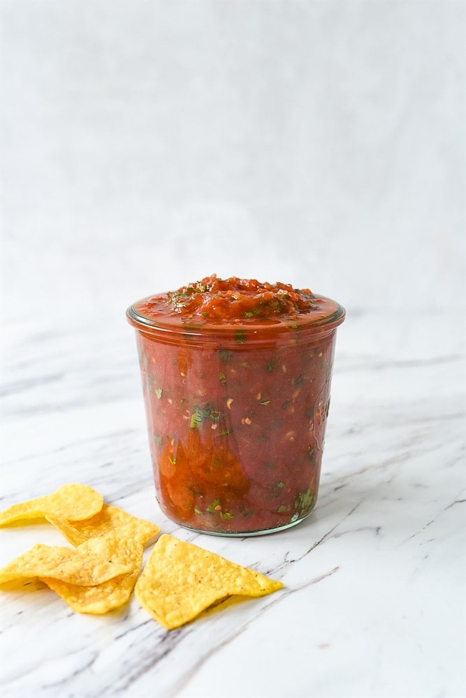 Easy Homemade Salsa Recipe - Fablunch