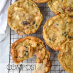 broken cookie on cooling rack