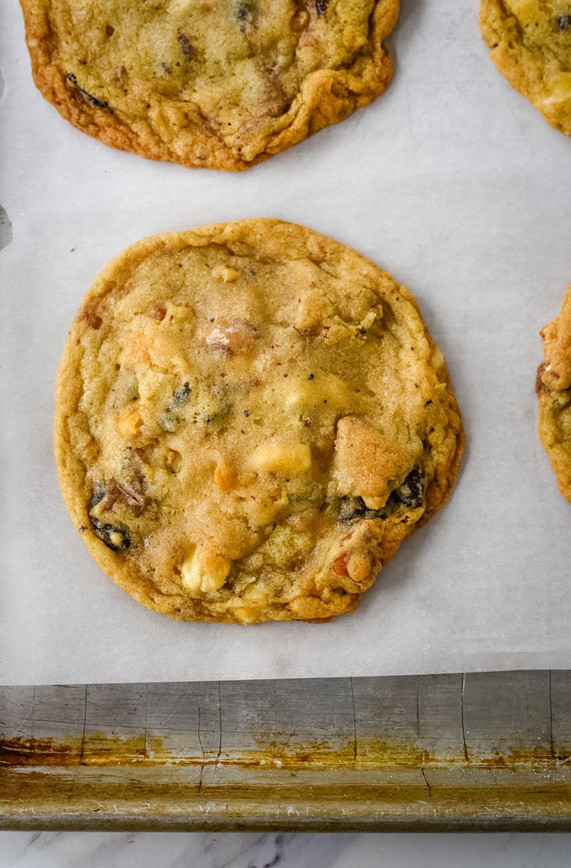 close up of a compost cookie