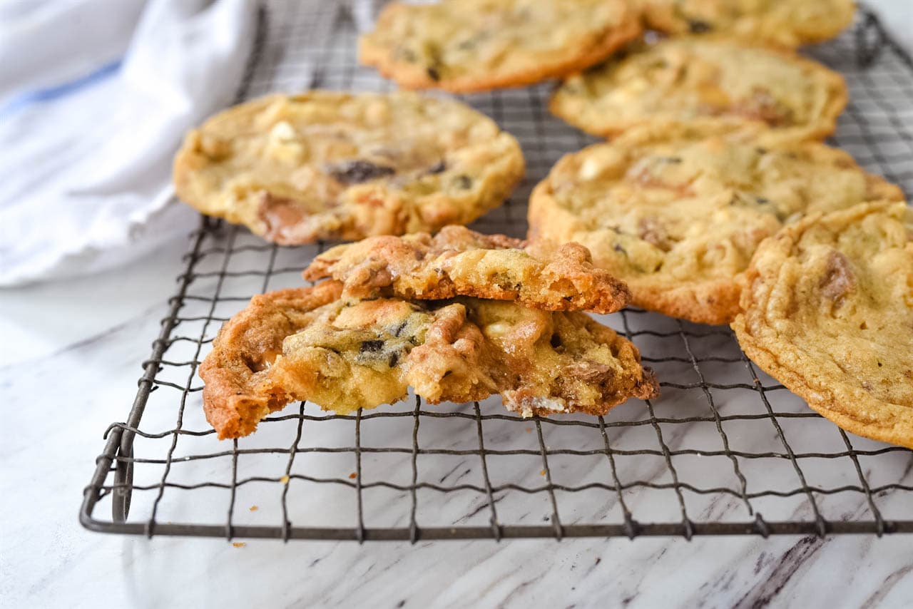 compost cookie broken in two