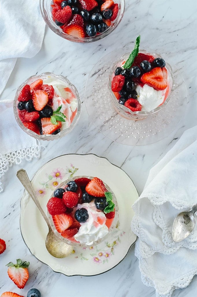 Berries and Cream dessert