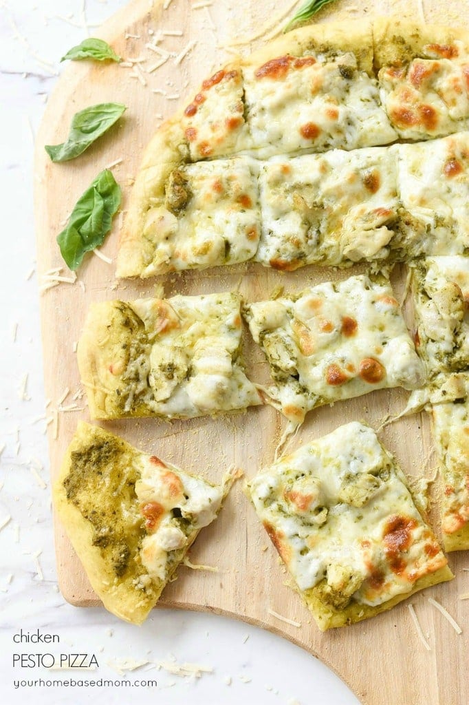 chicken pesto pizza