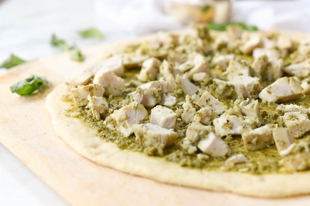 Chicken Pesto Pizza Recipe From Your Homebased Mom