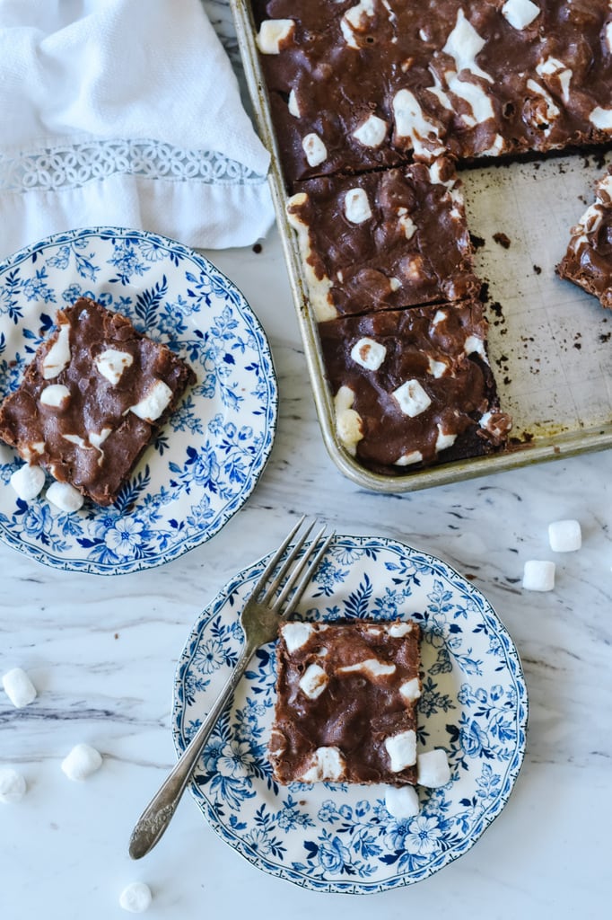 overhead shot of Mississippi Mud Cake