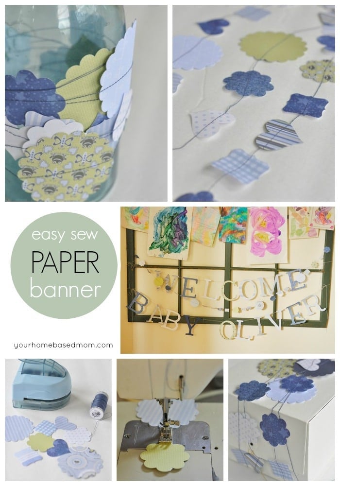 Easy Sew Paper Banner