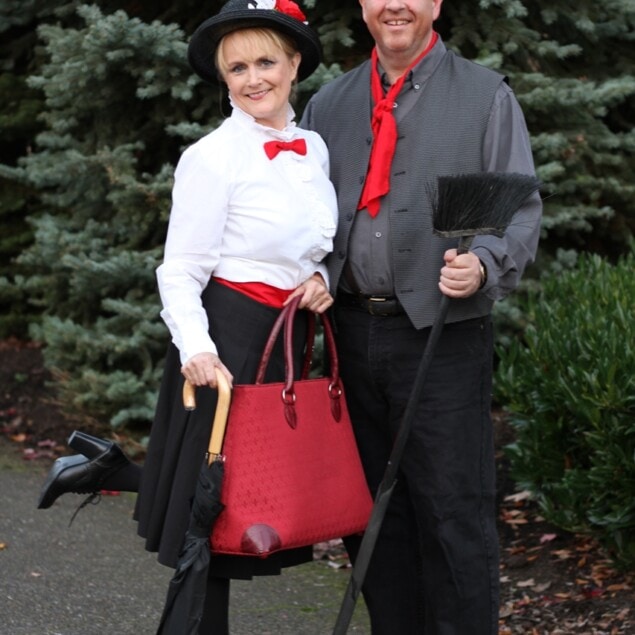 Mary Poppins and Bert