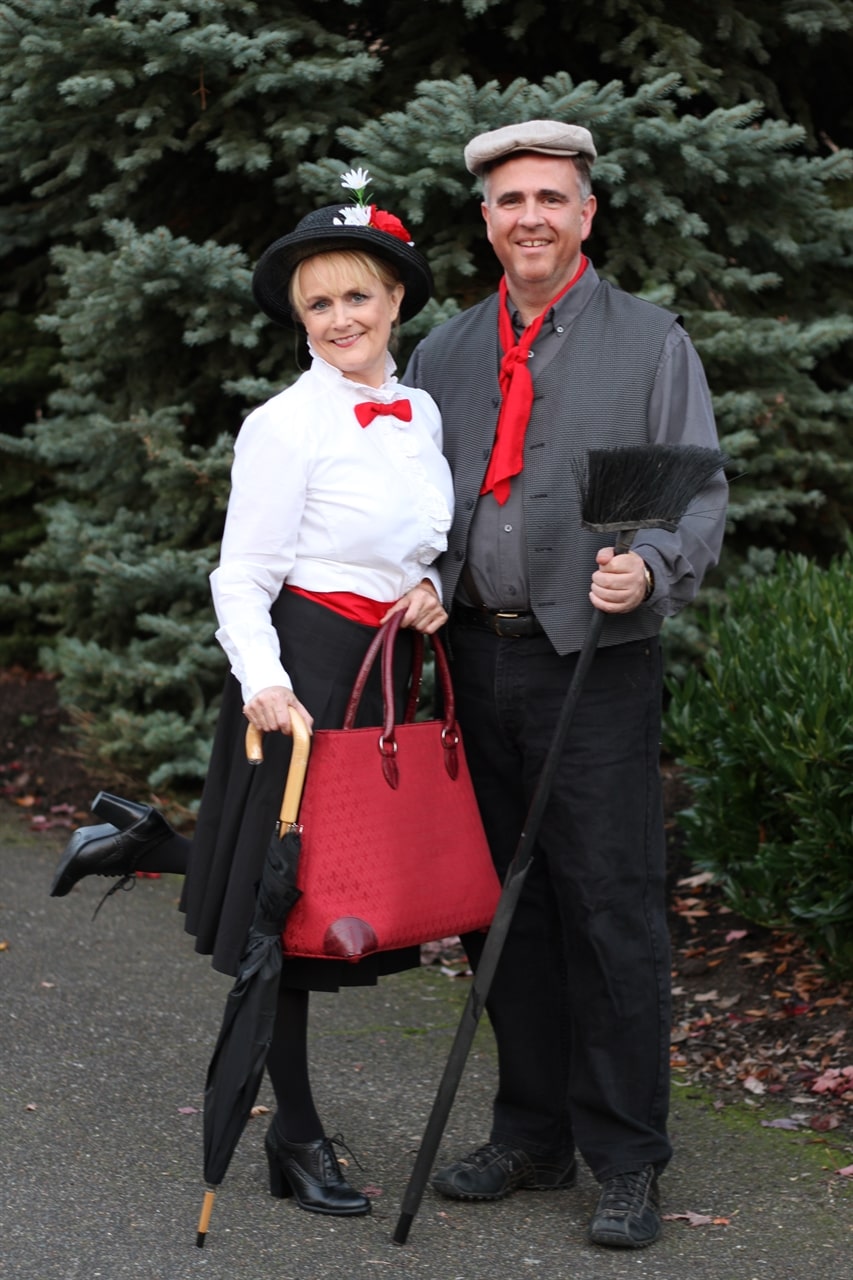 Mary Poppins Costume Bambina Victoriana 10-12 Anni - Vestito, Fascia E Cappello