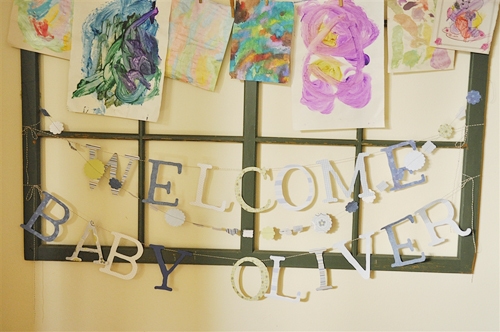 easy sew paper banner how to make welcome home banner