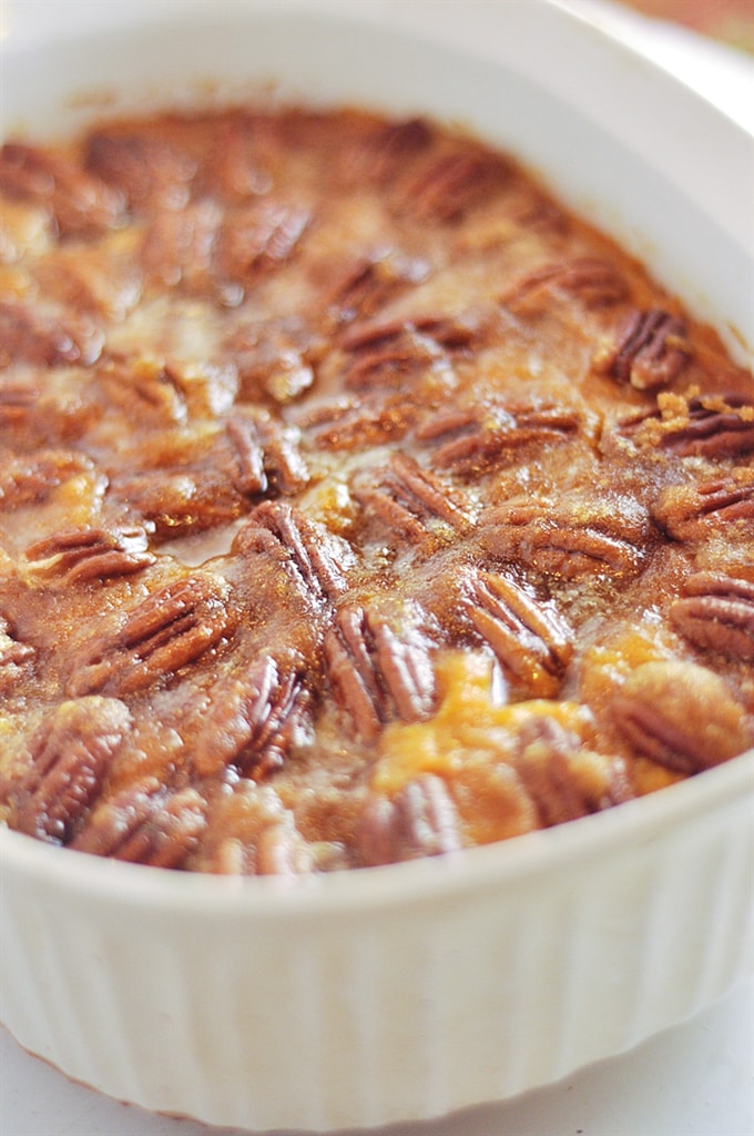 Pecan Topped Sweet Potato casserole