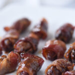 maple syrup covered bacon wrapped dates