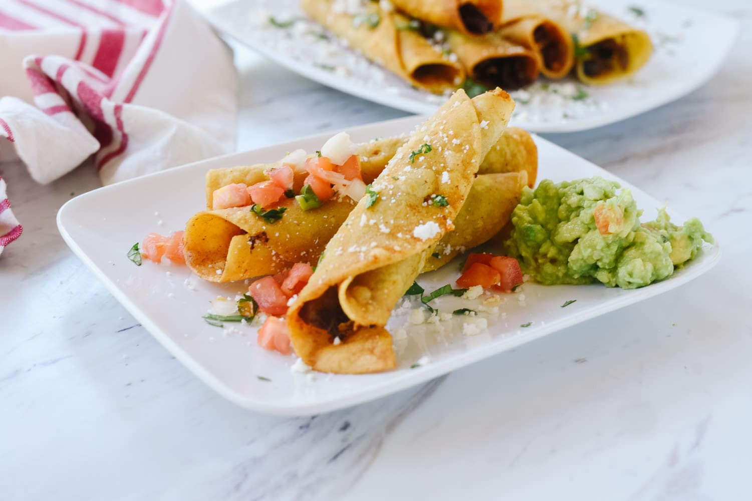 Taquitos with salsa