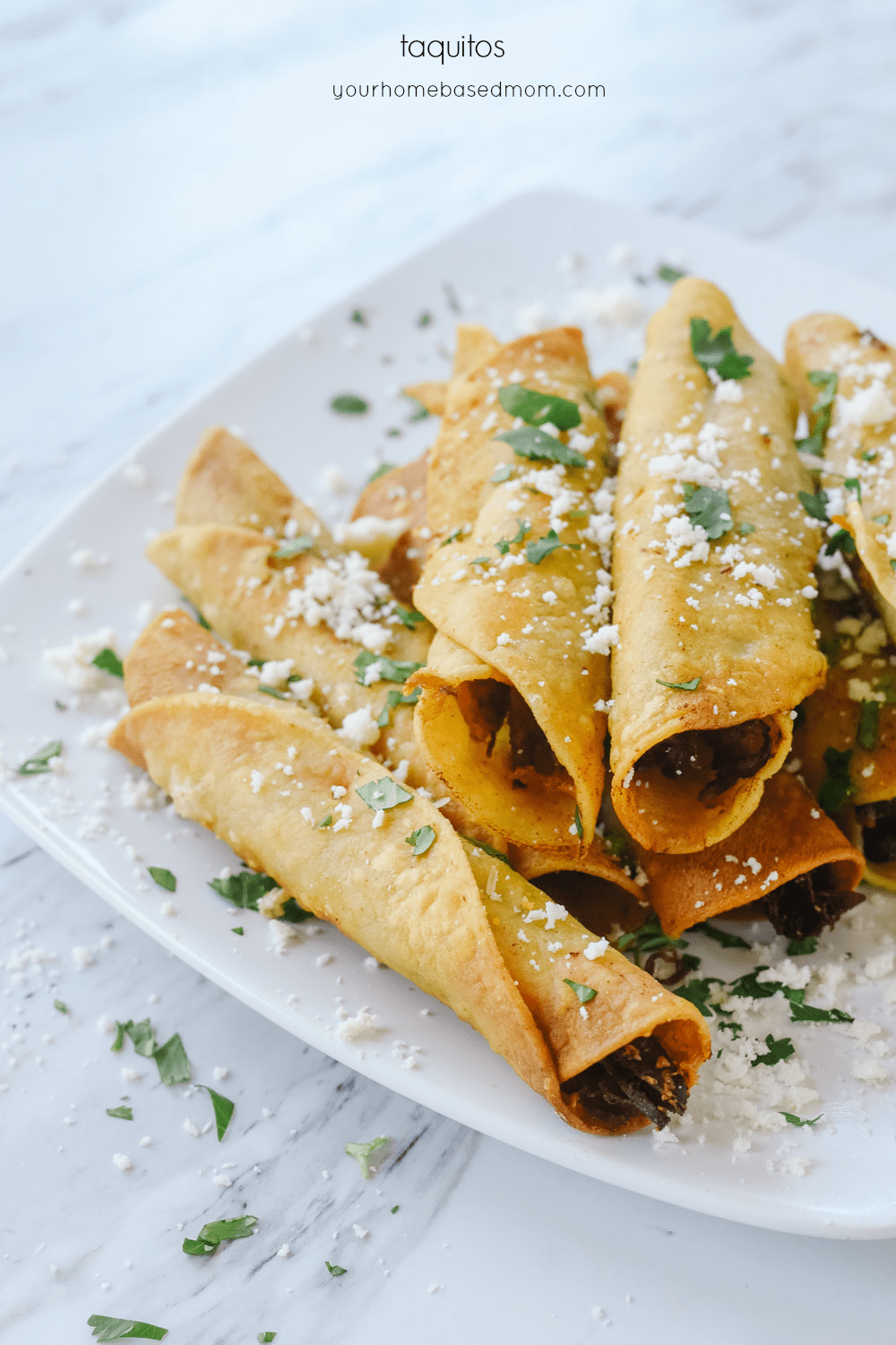 taquitos on a plate