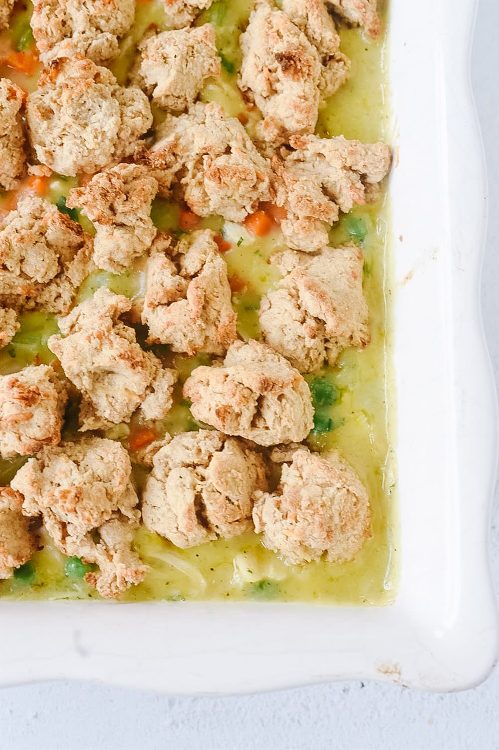 Pot pie ready for the oven