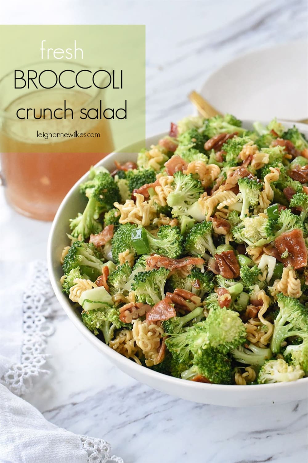 bowl of broccoli crunch salad