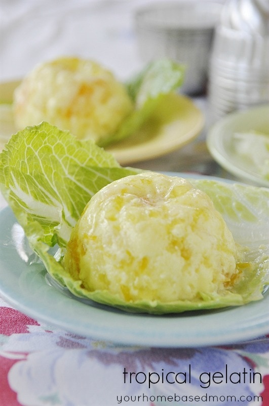 tropical gelatin mold