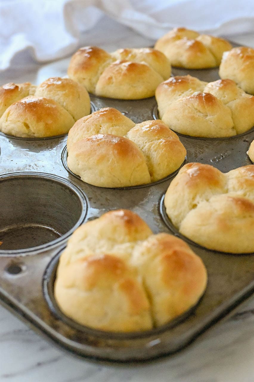 rolls in a muffin tin