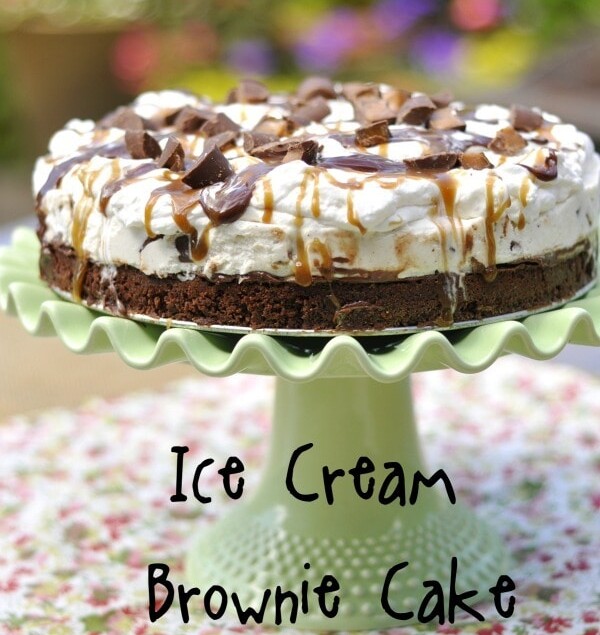 Ice Cream Brownie Cake with Rolos