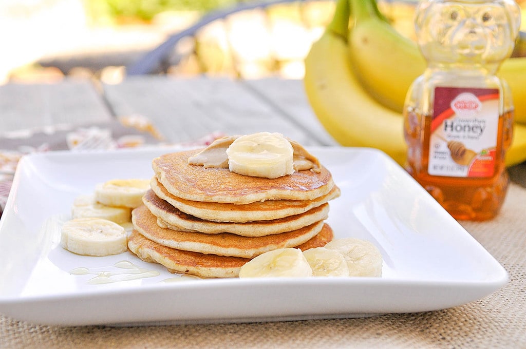 Peanut Butter Pancakes Recipe from Your Homebased Mom