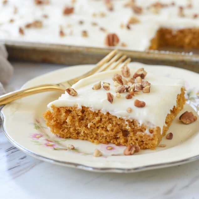 Pumpkin Bars with Cream Cheese Frosting