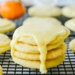 orange cookies with orange glaze