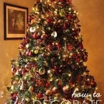 christmas tree decorated